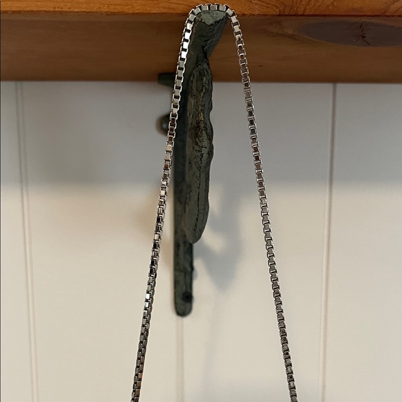 Salvatore Ferragamo Black Suede Clutch with Silver-Tone Frame - Picture 4 of 8